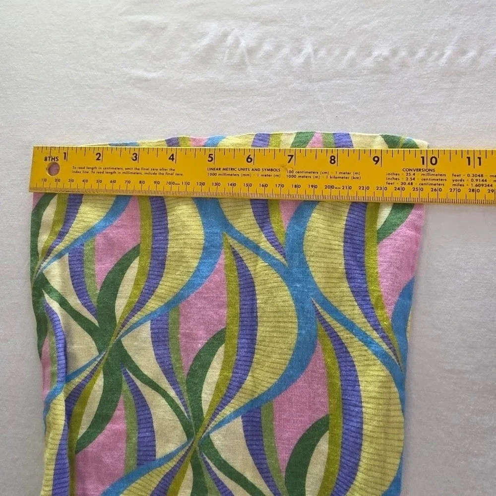 Zara Womens XS Psychedelic‎ Swirl Flare Pants Flare Reto Hippie Boho Retro